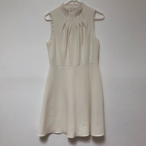 Adrianna Papell | Dress with Tuck Ruffle Neckline